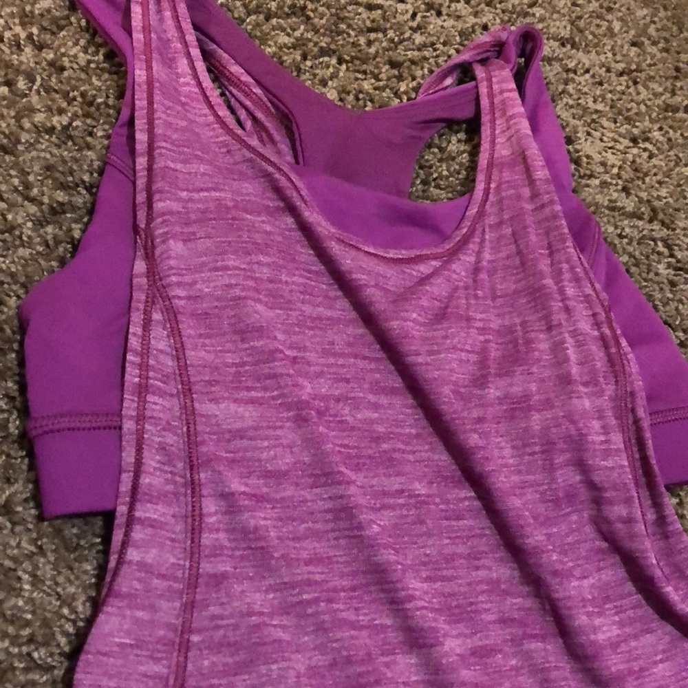 2 in 1 Lululemon bra tank top - Picture 2 of 2